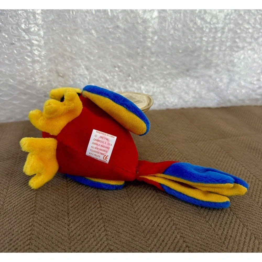 Rare Vintage Ty 4197 Beanie Baby Jabber The Parrot Tropical Bird Sealed Tag